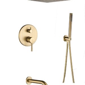 BRUSHED GOLDEN CONCEALED SET COMPLETE