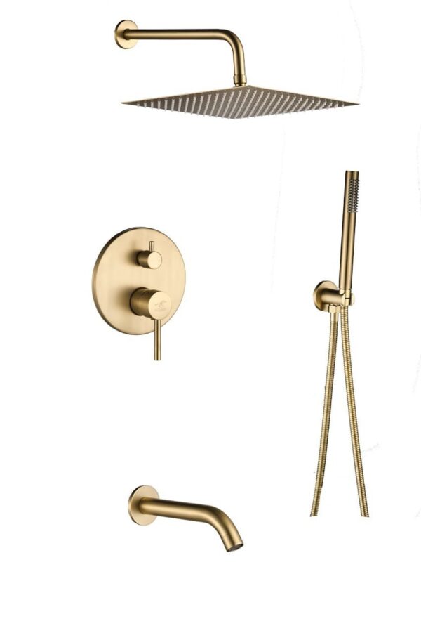 BRUSHED GOLDEN CONCEALED SET COMPLETE